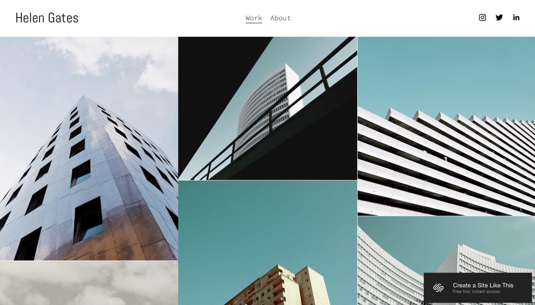 Website builders for HVAC - squarespace