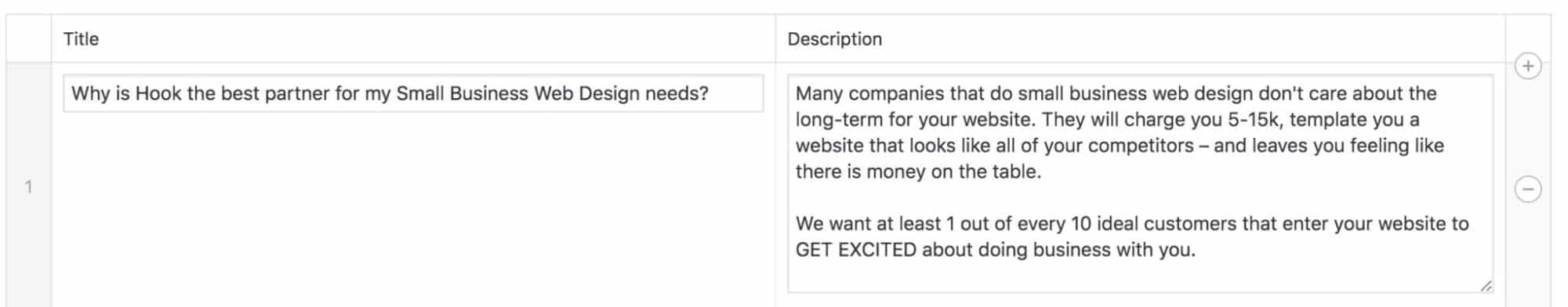 Add content and bold sentences