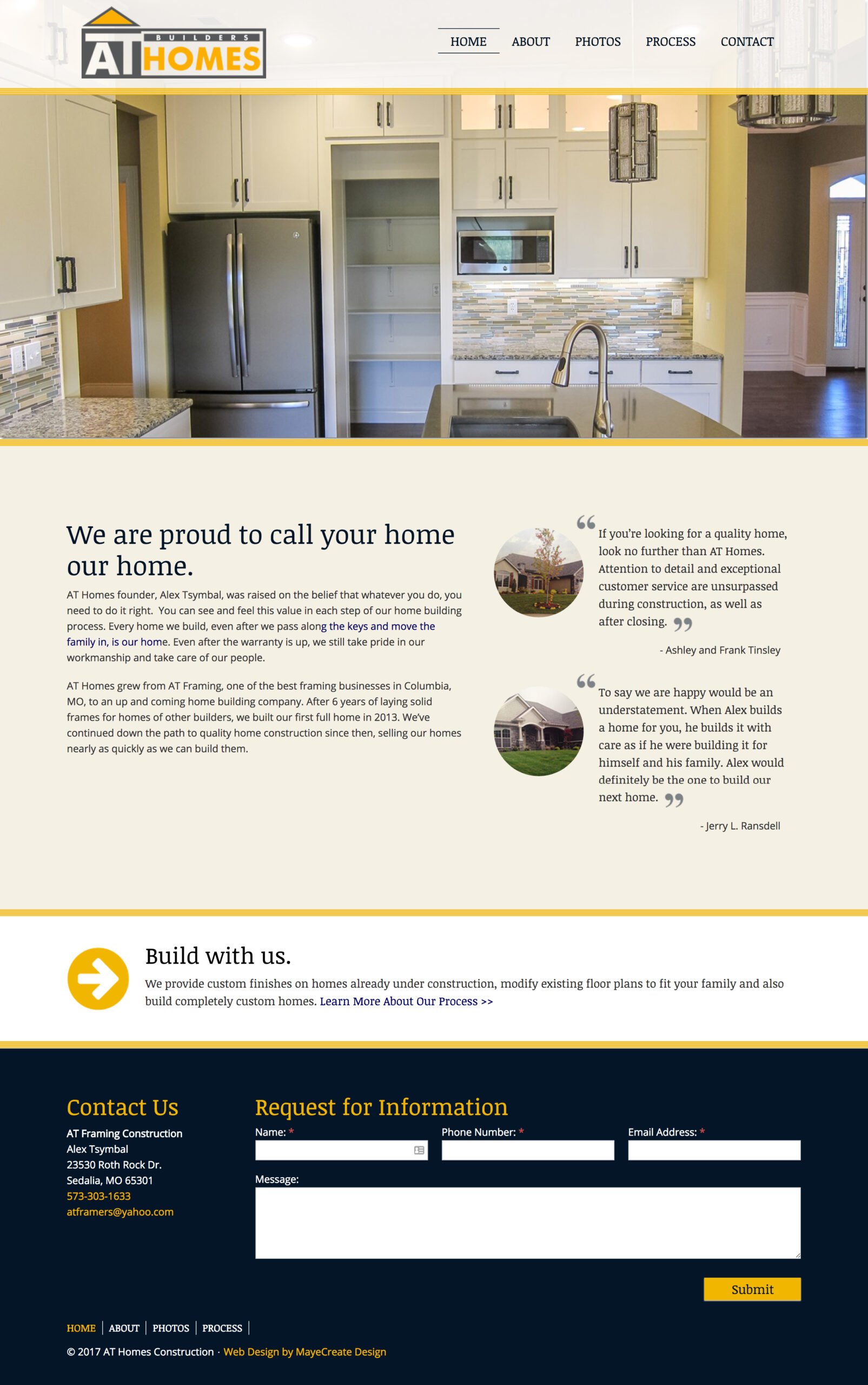 AT Builders Homes Construction Marketing - Minneapolis, Minnesota. Adwords, SEO, social media for construction companies