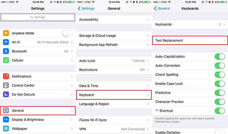 Automate Free Google Reviews Text Replacement iPhone How to