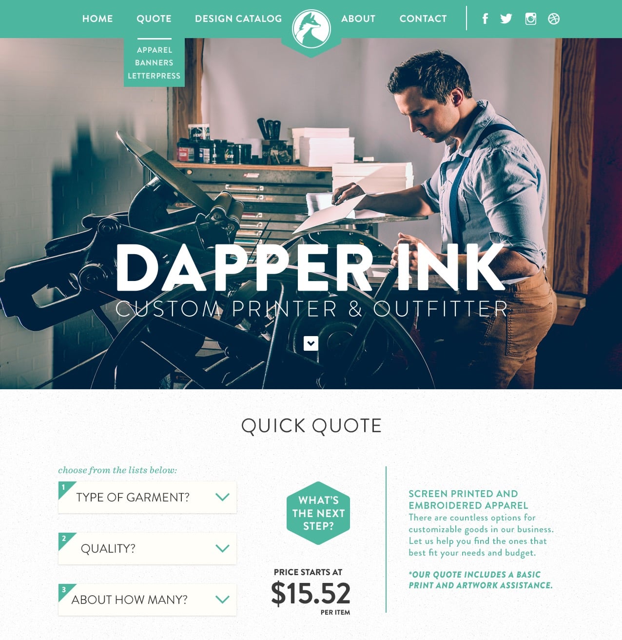 Monochromatic blue-green web design color scheme