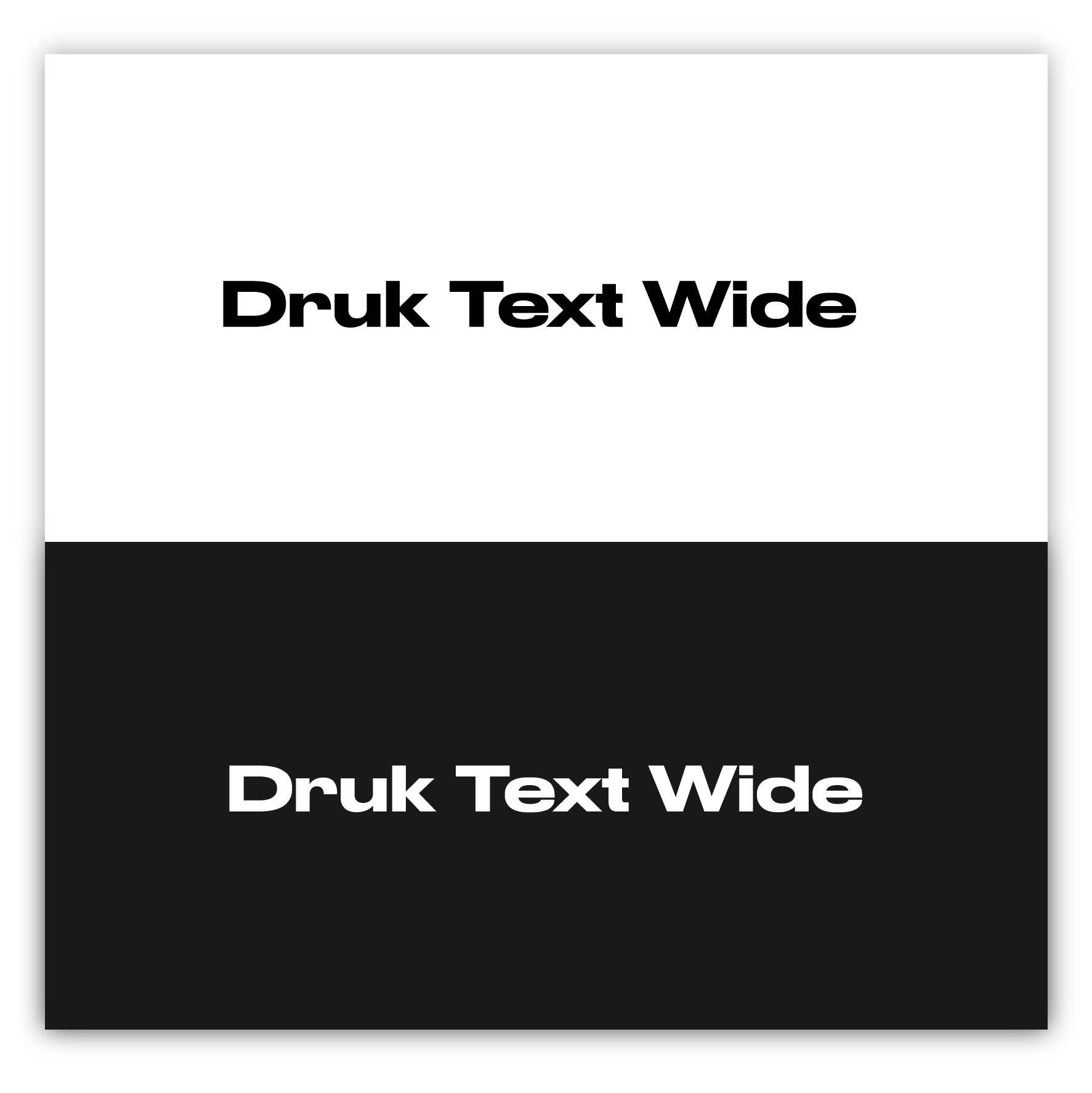 Druk Text Wide - An expressive font for 2020