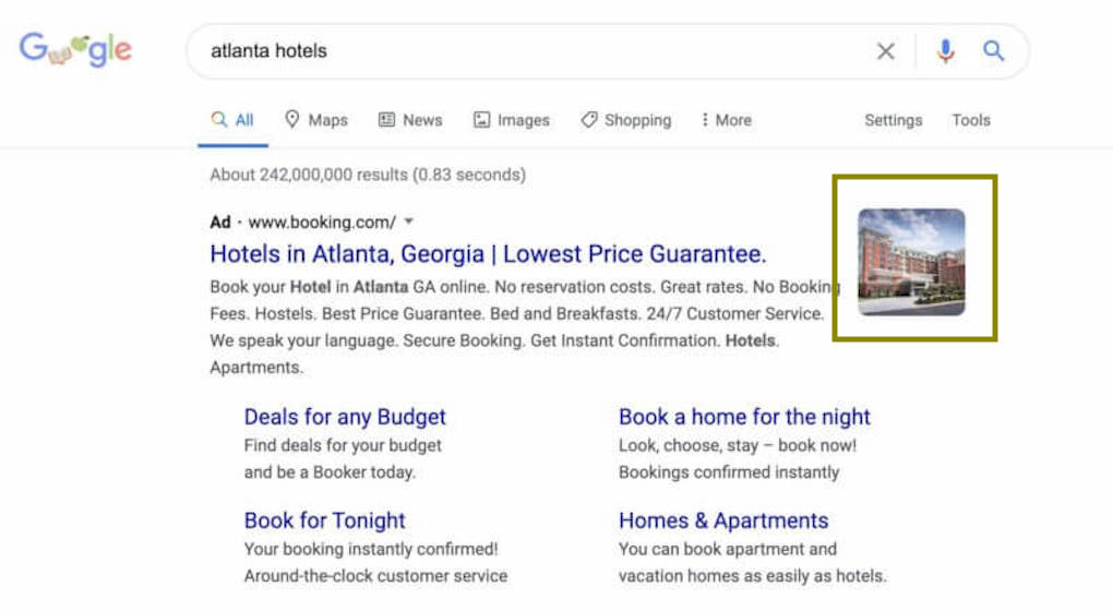 image extension ppc ads