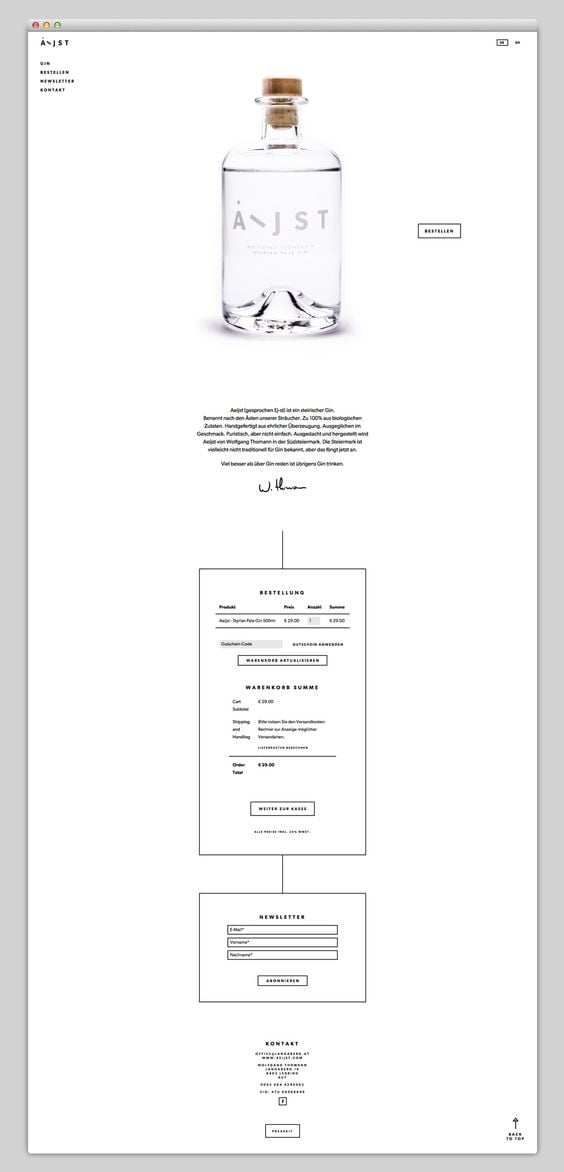 White space - minimalism