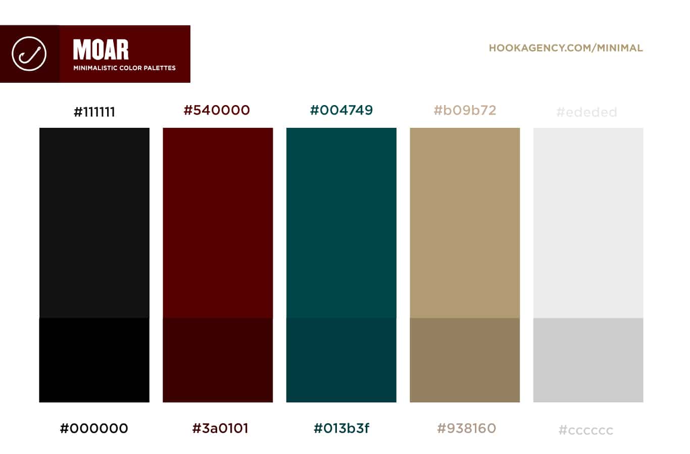 Moar color scheme 2022 - minimalistic color palette for 2022-2023