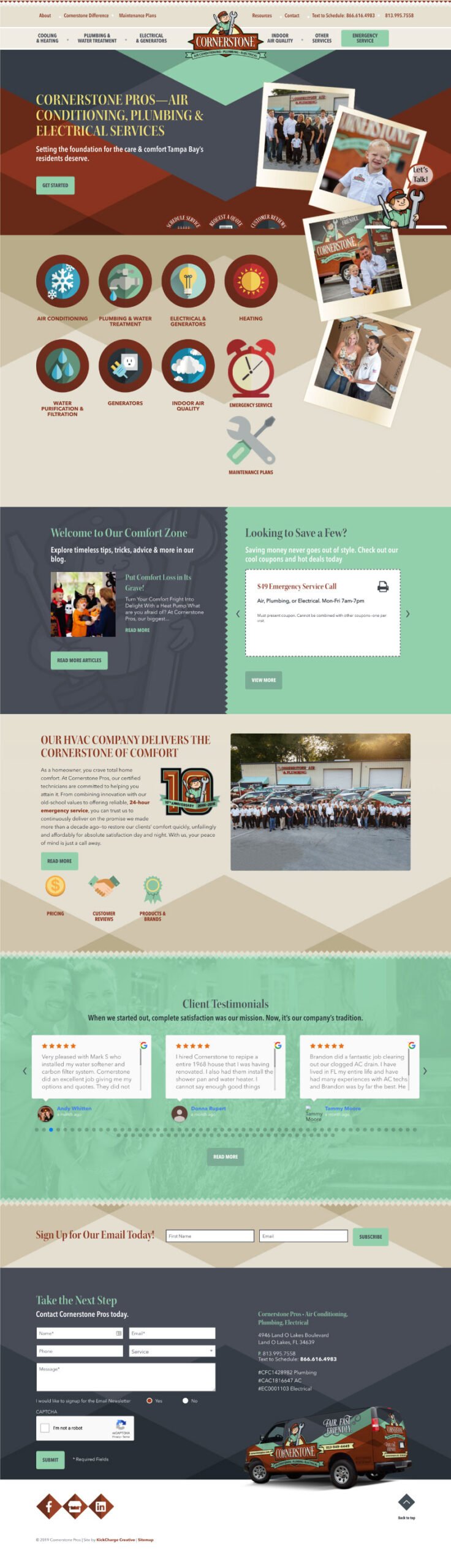 Plumbing Website Design Inspiration 2020