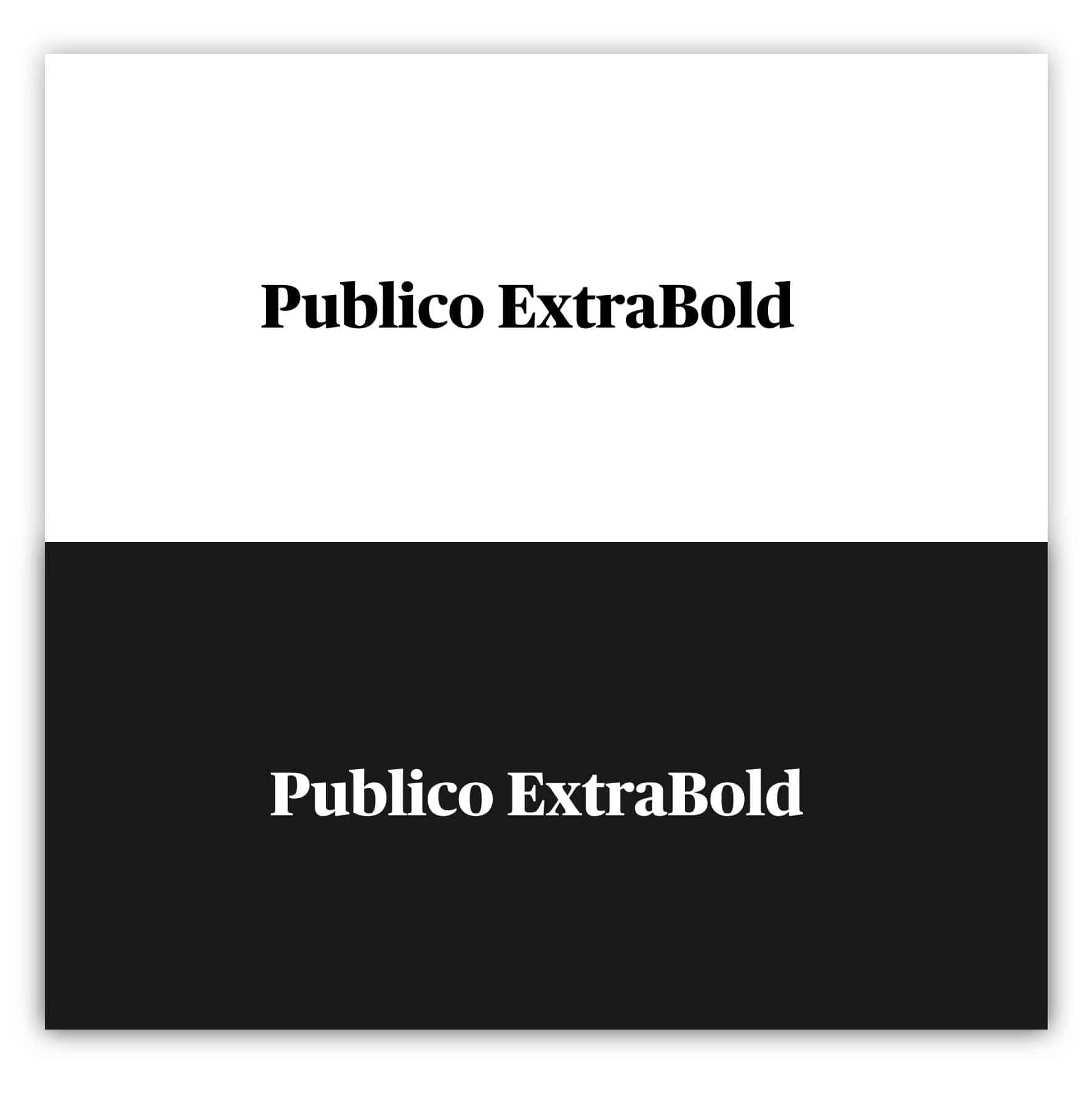 Publico ExtraBold - Modern Fonts 2020