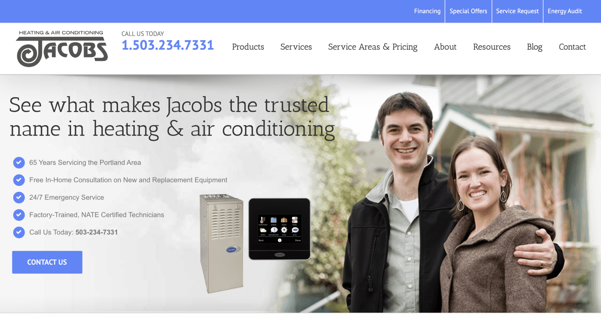 HVAC website inspiration 2020