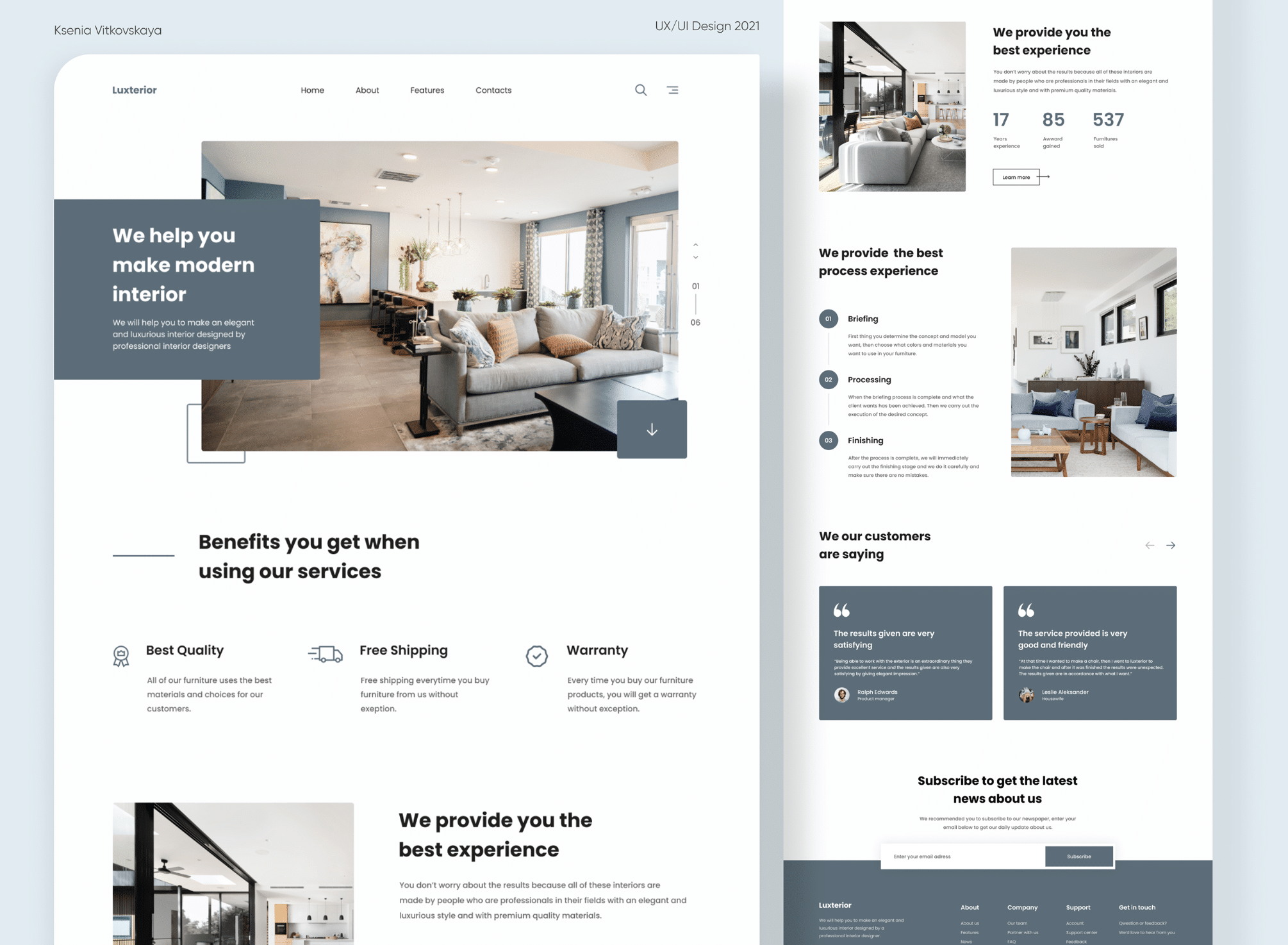 Luxury, Elegant Website Design Inspiration 2024