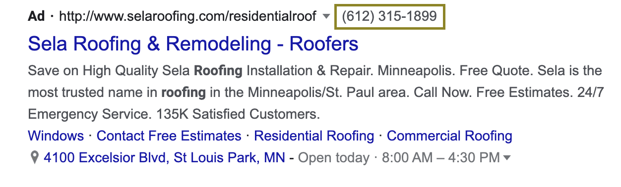 call extensions google ppc ads