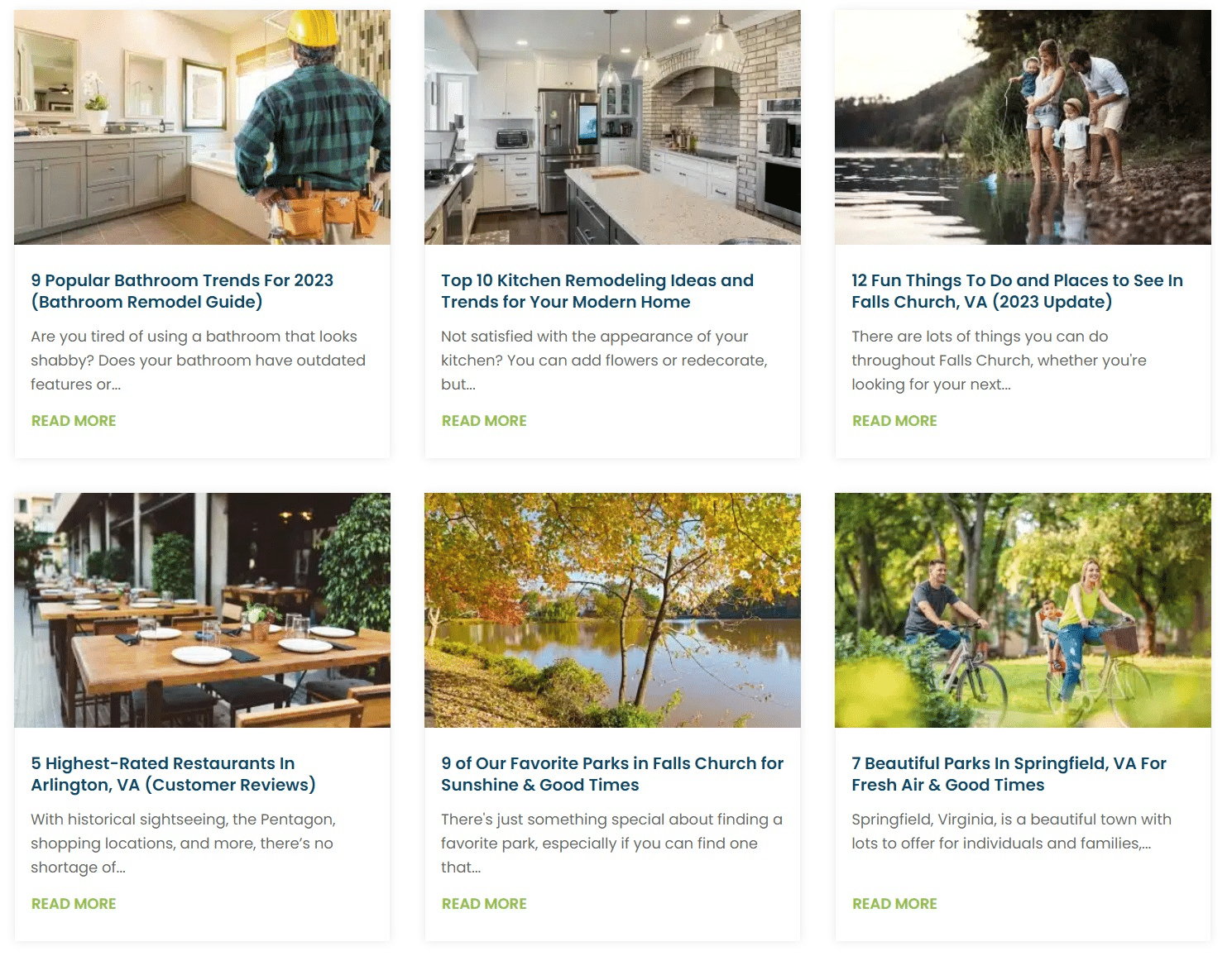 Home services blogging